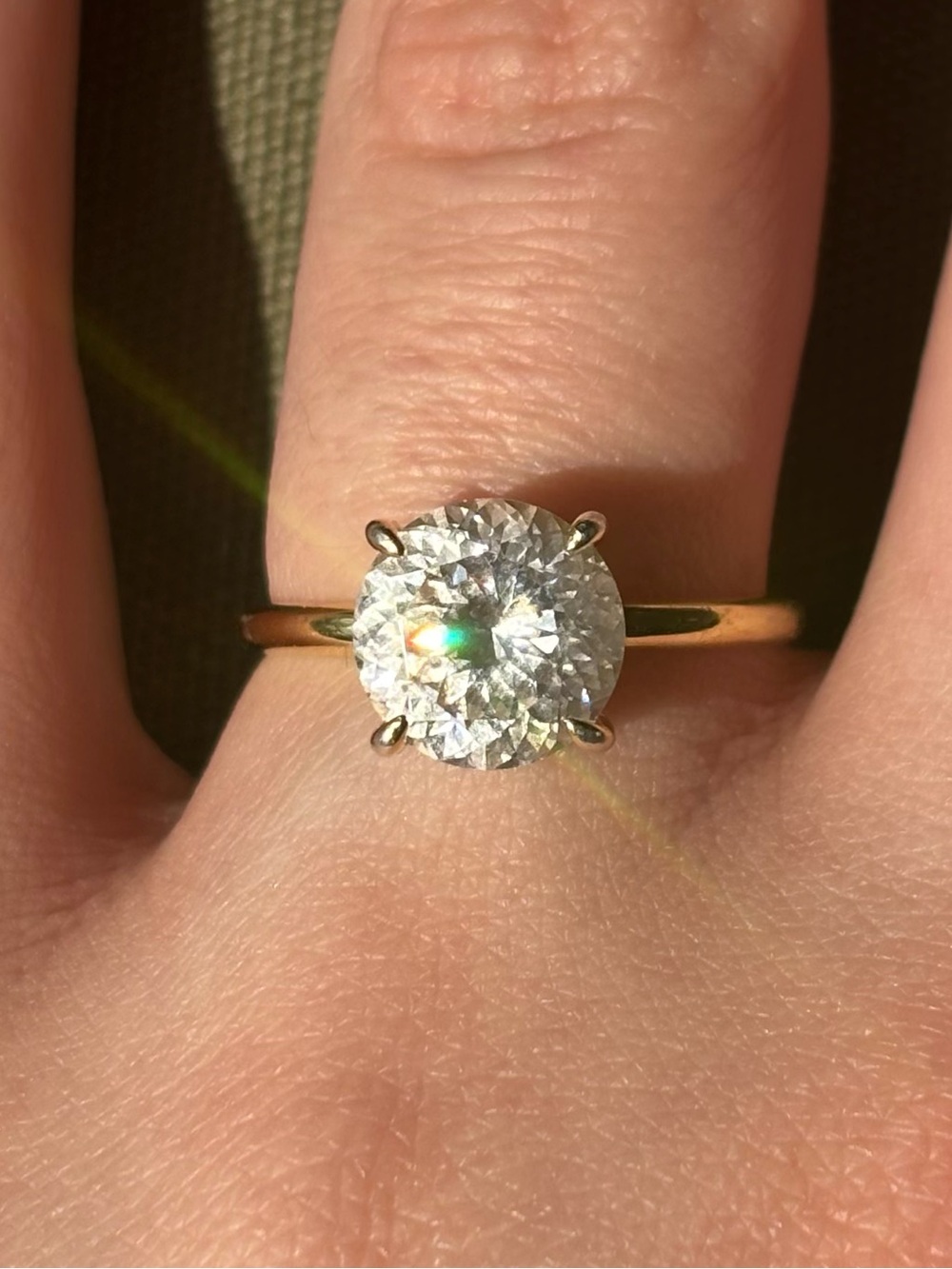 ModGents Chelsea Classic Solitaire Round-Cut Engagement Ring - Yellow Gold 7.5